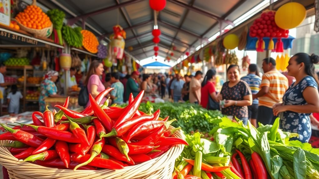 pengalaman pasar yang meriah miri